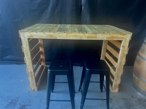 Recycled Pallet Bar Tables