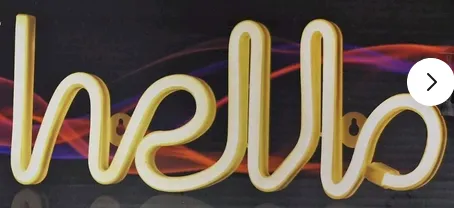 Hello Neon Light Up Sign 