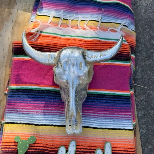 Gold Cow Skull 
