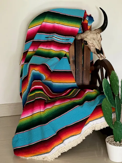 Colourful Mexican Blanket, Table Runners 