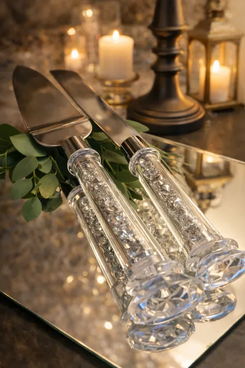 Wedding Cake Utensils Silver