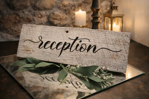 Rustic Reception Sign