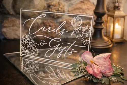 Elegant Card and Gifts Sign
