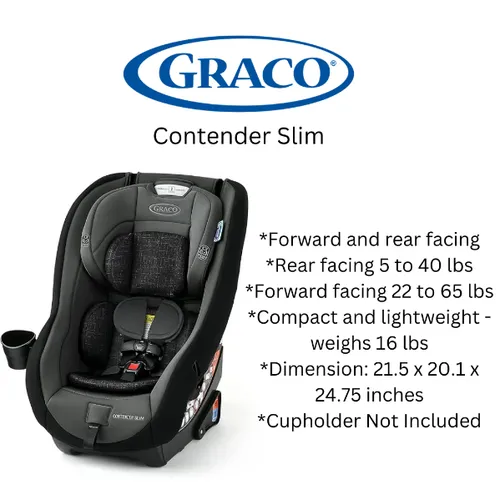 Graco Contender Slim Convertible Car Seat