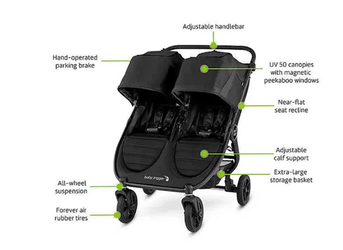 Double Baby Jogger Citi Mini Stroller 