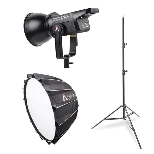 Aputure 120D II + Light dome II + Stand Video Light