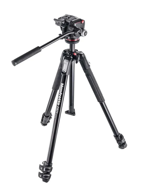 Manfrotto MT190X3 Aluminum Tripod & Manfrotto MHXPRO-2W XPRO Fluid Head
