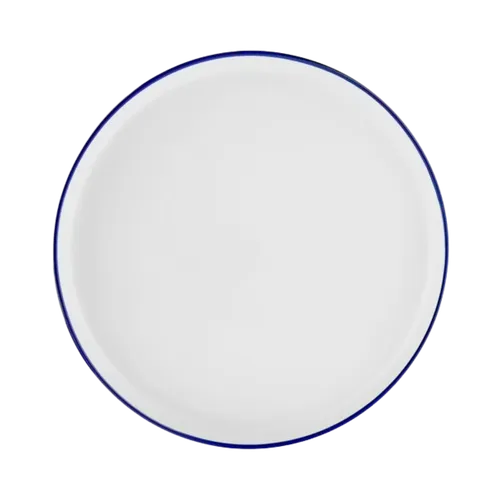 Plato Grande con Borde Azul