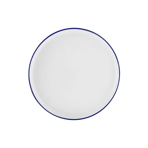 Plato Pequeño con Borde Azul