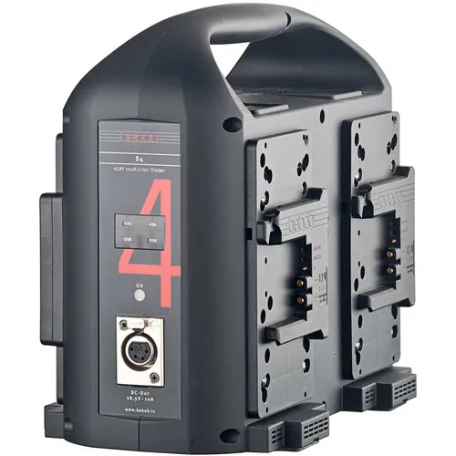 Bebob Quad B-Mount Battery Charger with 4-Pin XLR Output