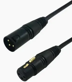  Cable 3-Pin XLR Male à 3-Pin XLR Femelle 6'