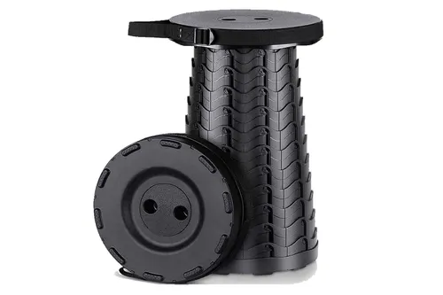 Banc Noir Rétractable