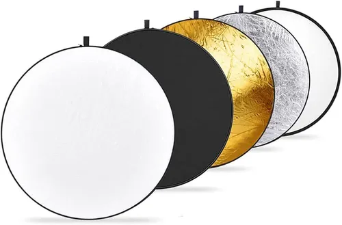 NEEWER 43 Inch/110 Centimeter Light Reflector Light Diffuser 5 in 1 Collapsible Multi Disc