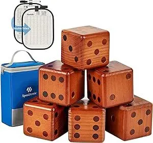 Giant Wooden Yard Dice Set