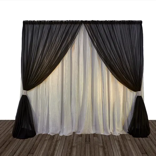 2-Tone Curtain Backdrop (8FT Tall)
