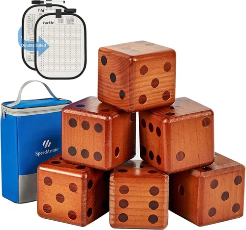 Giant Wooden Yard Dice Set