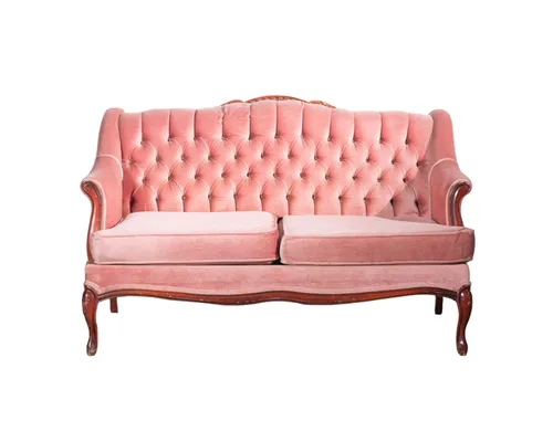Light Pink Victorian Love Seat