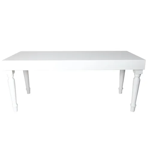 Main Table - Wooden (White)