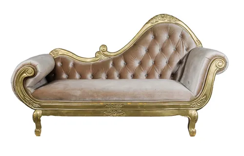 Gold Chaise Chair (2 Seater)