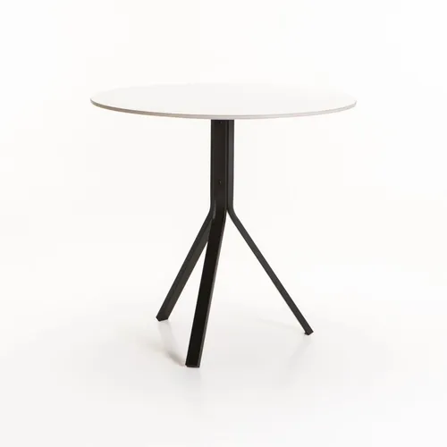 Cafe Table (White Top; Black Legs)