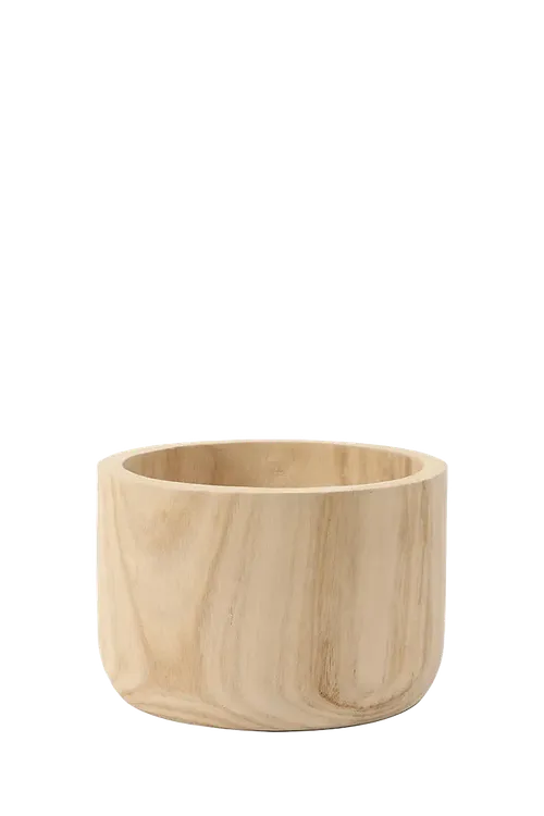 Wooden Vase (W23 x H15 (cm))