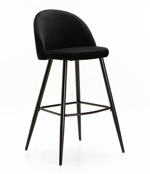Bar Chair - Black Velvet