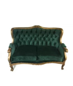 Couch - Emerald Green 2 seater