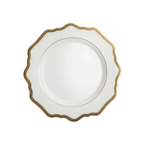 Side Plates - Gold & White Porcelain
