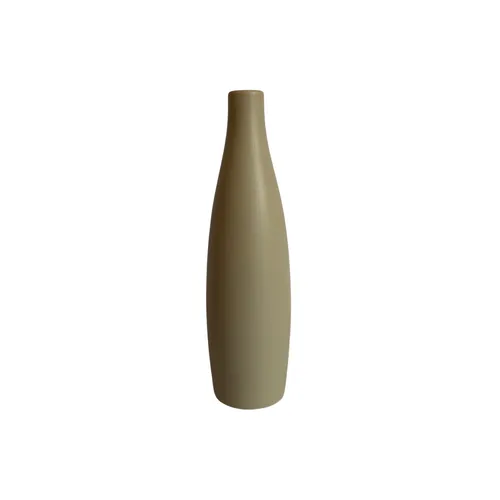Vase - Stone Ceramic Barrel Bottle
