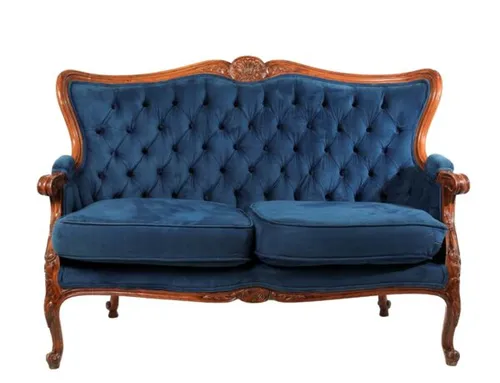 Royal Blue Couch - 2 seater