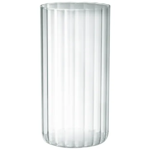 Cylinder Vase - Clear Ribbed