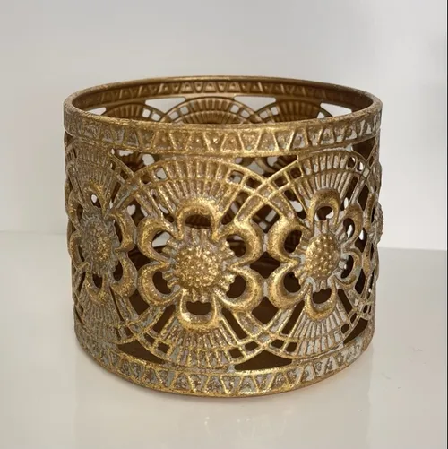 Candle Holder - Gold Pillar