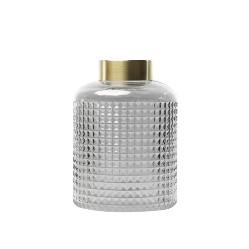 Vase - Bottle (Smoke & Gold)