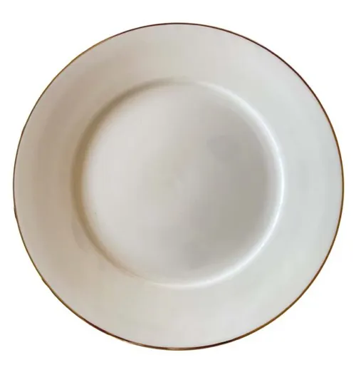 Side Plate - Gold & White