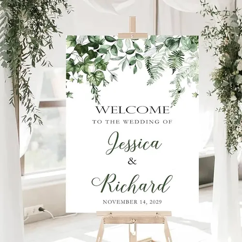 Wedding Welcome Sign Easel