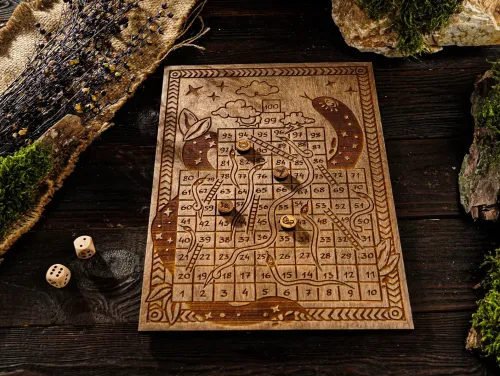Snakes & Ladders (Artisan Wood Edition)