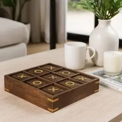 Mini Wooden Tic Tac Toe