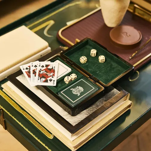 Luxury Wooden Card & Dice Set