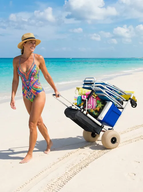 Beach Cart with Large Wheels