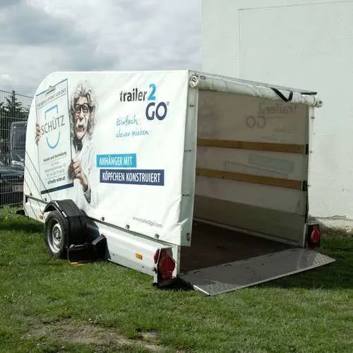 Absenkanhänger groß mit Plane (7k)