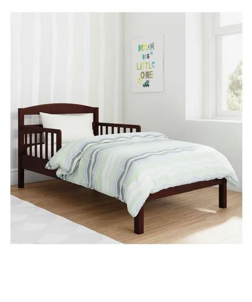 Wooden Toddler Bed + Standard Mattress