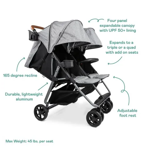 ZOE Baby Twin Double Stroller
