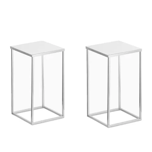 Silver Geometric Centerpieces - Sets of 2 