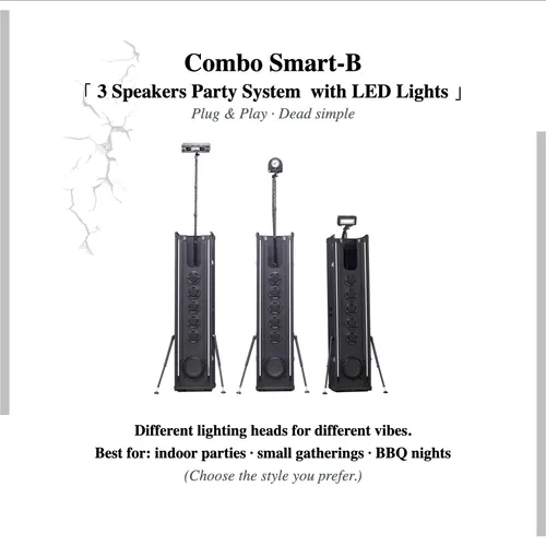 Combo Smart-B 「 3 Speakers & With Built-In 3 Lighting」