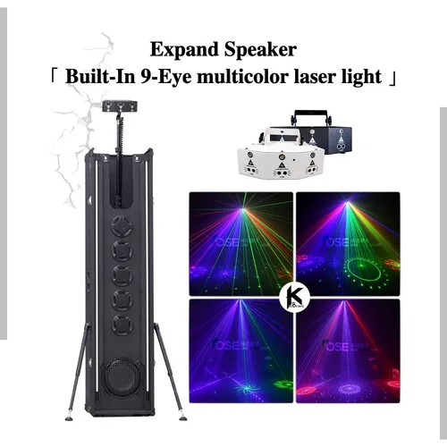 Expand Speaker「 Built-In 9-Eye multicolor laser light 」