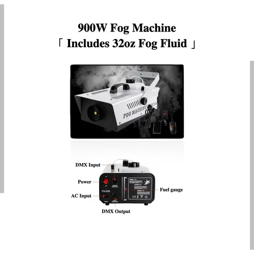 900W Fog Machine「 Includes 32oz Fog Fluid 」