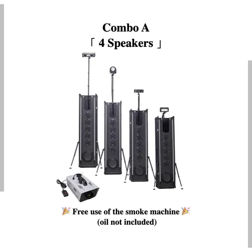 K-ONE Audio System (With Built-In Lighting)  Combo A 「 4 Speakers 」