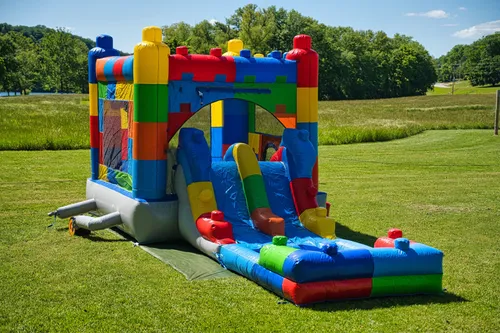 12ft Block Style Dual-Lane Combo — Wet Splash Pool