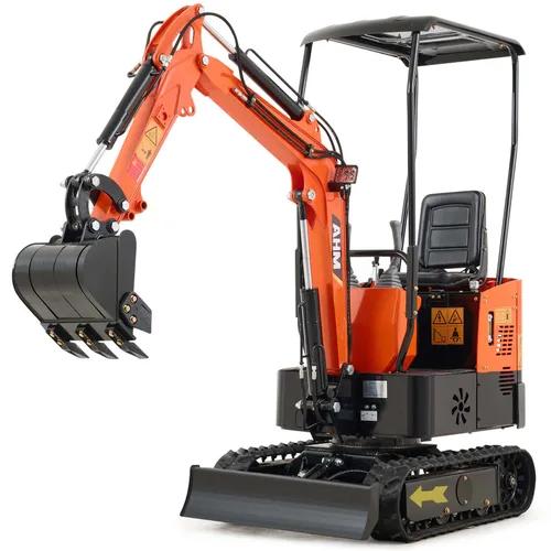1 ton mini excavator with hydraulic thumb and swing boom