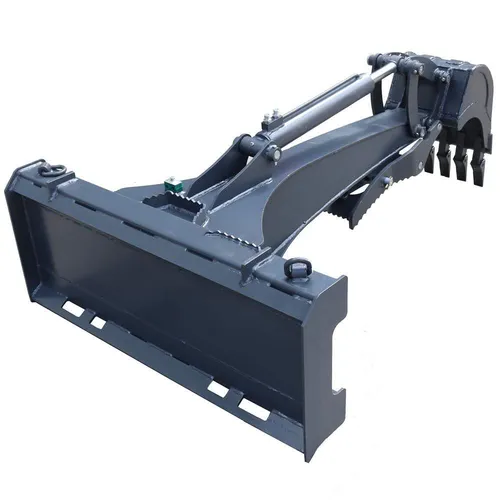 stand on skid steer backhoe attachment